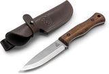 BeaverCraft Breeze Bushcraft Fixed Blade Knife BSH6 For Outdoor Enthusiasts Full Tang Satin Scandi Blade Walnut Handle by BEAVERCRAFT