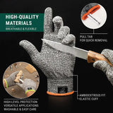 BeaverCraft Cut Resistant Gloves Large CRG L Food Safe For Kitchen Professionals by BEAVERCRAFT