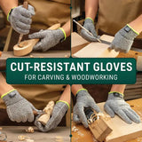 BeaverCraft Cut Resistant Gloves Large CRG L Food Safe For Kitchen Professionals by BEAVERCRAFT