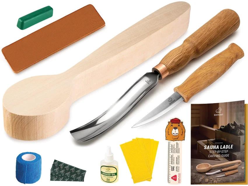 BEAVERCRAFT Sauna Ladle Carving Kit DIY11 by BEAVERCRAFT