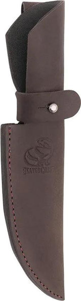 BeaverCraft Hunter Fixed Blade HGK6 Knife For Outdoorsmen With 1066 Carbon Steel Blade Walnut Handle Leather Sheath by BEAVERCRAFT