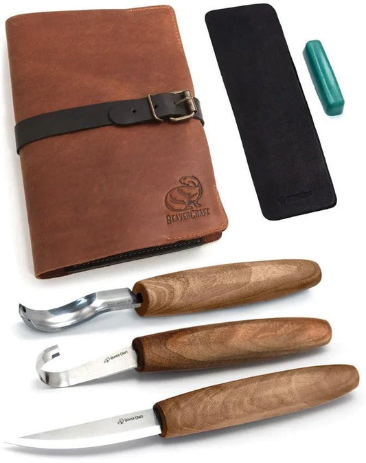 BEAVERCRAFT Premium Spoon Carving Set S14X by BEAVERCRAFT