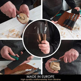 BeaverCraft Premium Spoon Carving Set S14X For Woodworkers 1066 Carbon Steel Tools With Walnut Handles by BEAVERCRAFT