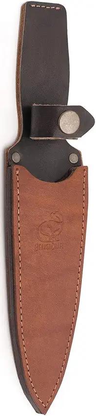 BeaverCraft TLK2 Tactical Fixed Blade Dagger For Outdoor Enthusiasts With Satin Blade Full Tang Walnut by BEAVERCRAFT