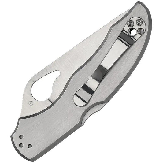 Premium Byrd Harrier 2 Lockback Knife For EDC Enthusiasts, 3.38in Satin 8Cr13MoV Blade, Brushed Stainless Handle by Byrd