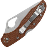 Byrd Meadowlark 2 Lockback EDC Knife Brown FRN Handle 4in Closed Satin 8Cr13MoV by Byrd