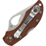 Byrd Robin 2 Lockback Knife 3.25 Inch Closed Satin 8Cr13MoV Blade Brown FRN Handle EDC Everyday Carry by Byrd