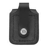 Black Leather Zippo® Lighter Pouch – Belt Loop by Zippo