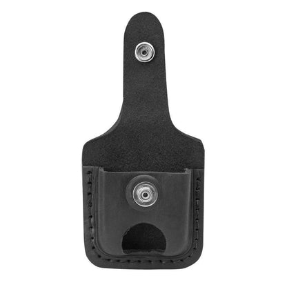 Zippo® Black Leather Lighter Pouch – Thumb Notch by Zippo