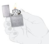 Brushed Chrome Vintage Zippo Lighter – Sleek, Personalized Outdoor Companion by Zippo
