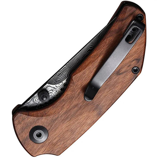 Civivi Thug 2 Linerlock Wood Premium Damascus Tanto EDC Knife For Collectors And Everyday Carry by Civivi