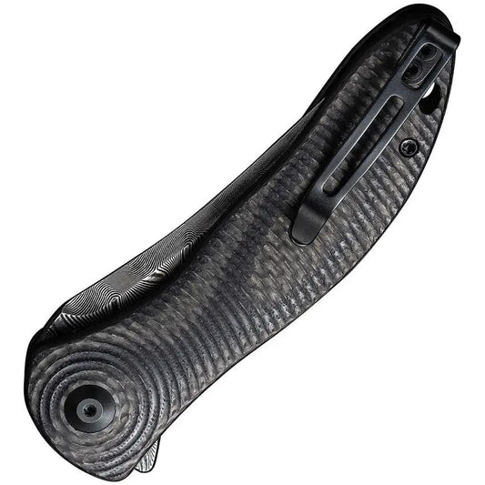 Civivi Synergy3 Linerlock Damascus Tanto Knife For EDC Enthusiasts With Carbon Fiber Handle by Civivi