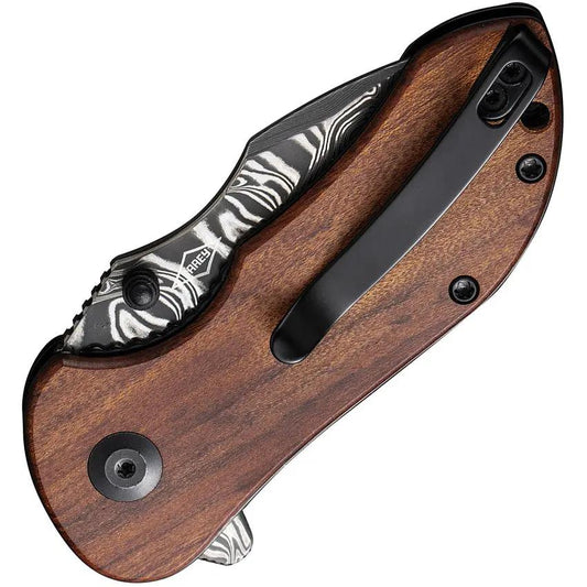 Civivi Gordo Liner Lock Knife Wood Damascus Blade Everyday Carry For EDC Enthusiasts by Civivi