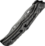 Civivi Biophase Button Lock Damascus Clip Point Knife For EDC Enthusiasts With Premium Carbon Fiber Overlay by Civivi