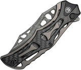 Civivi Biophase Button Lock Damascus Clip Point Knife For EDC Enthusiasts With Premium Carbon Fiber Overlay by Civivi
