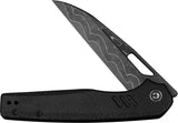 Civivi Guile Liner Lock Damascus Wharncliffe Blade EDC Knife for Everyday Carry Enthusiasts With Black Micarta Handle by Civivi