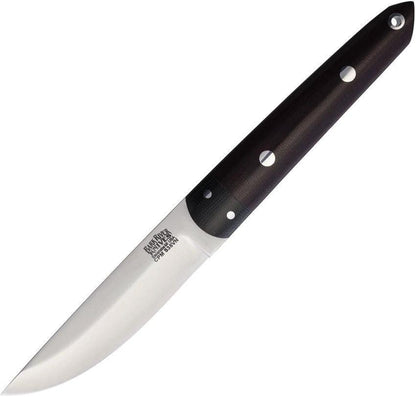Bark River Kwaiken Fixed Blade Knife Burgundy S35VN Full Tang Micarta Handle For Rugged Outdoor Bushcraft by Bark River