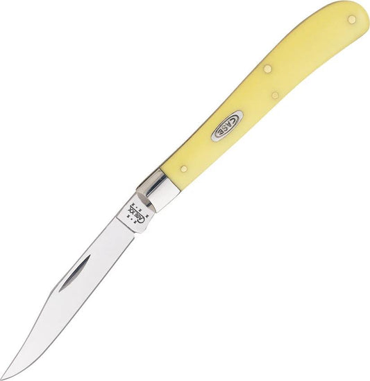 Case Cutlery Slimline Trapper Yellow 00031 by Case Cutlery