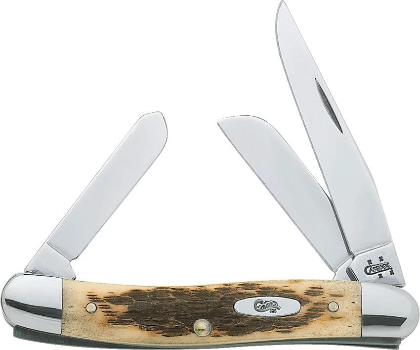 Case Cutlery Medium Stockman Amber Bone 00039 by Case Cutlery