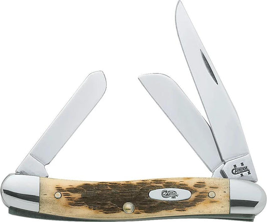 Case Cutlery Medium Stockman Amber Bone 00039 by Case Cutlery
