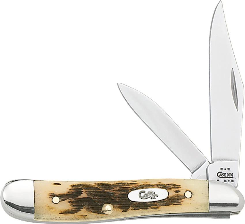 Case Cutlery Peanut Amber Bone 00045 by Case Cutlery