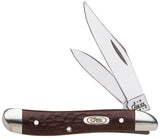 Case Cutlery Peanut Brown Delrin Pocket Knife For Collectors Premium Classic Stainless Clip And Pen Blades by Case Cutlery