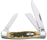 Case Stockman Amber Bone Knife Premium Three Blade With Chrome Vanadium Steel For Collectors by Case Cutlery