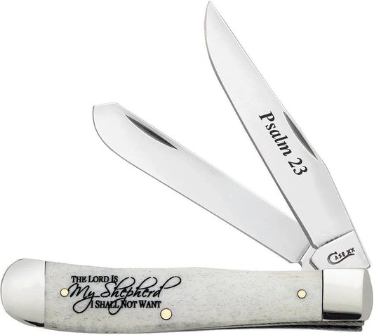 Case Cutlery Psalm 23 Trapper 08795 by Case Cutlery