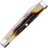 Case Cutlery Baby Doc Red Stag Pocket Knife 2.88in Closed Spear Blade Premium Collectible for Collectors by Case Cutlery