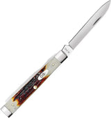 Case Cutlery Baby Doc Red Stag Pocket Knife 2.88in Closed Spear Blade Premium Collectible for Collectors by Case Cutlery