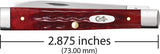 Case Cutlery Baby Doc Knife Old Red Bone 2.88in Closed Spear Spatula Blades Gift For Collectors by Case Cutlery
