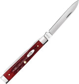 Case Cutlery Baby Doc Knife Old Red Bone 2.88in Closed Spear Spatula Blades Gift For Collectors by Case Cutlery