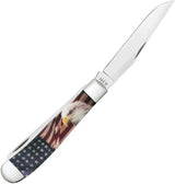 Case Cutlery Trapper Patriotic Color Pocket Knife With Mirror Finish Clip And Spey Blades For Collectors by Case Cutlery