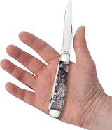 Case Cutlery Trapper Knife Statue Of Liberty Handle 4.13 Inch Closed Mirror Finish Stainless For Collectors by Case Cutlery