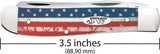 Case John Wayne Mini Trapper Knife For Collectors Natural Bone Handle Mirror Stainless Blades Premium by Case Cutlery