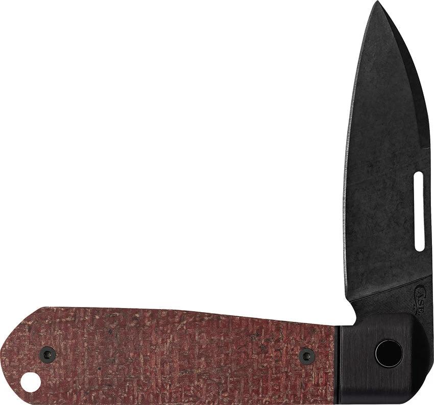 Case Cutlery Highbanks Revoindie Red Burlap 10768 by Case Cutlery