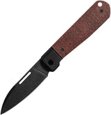 Case Cutlery Highbanks Revoindie Red Burlap Micarta EDC Knife With CPM 20CV Modified Wharncliffe Blade by Case Cutlery