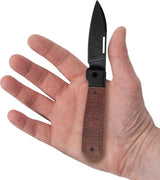 Case Cutlery Highbanks Revoindie Red Burlap Micarta EDC Knife With CPM 20CV Modified Wharncliffe Blade by Case Cutlery