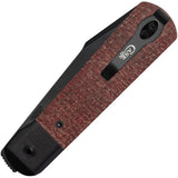 Case Cutlery Longhouse Linerlock Burlap Micarta Premium 4 Inch Closed CPM20CV DLC Blade For Knife Enthusiasts by Case Cutlery