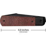 Case Cutlery Longhouse Linerlock Burlap Micarta Premium 4 Inch Closed CPM20CV DLC Blade For Knife Enthusiasts by Case Cutlery