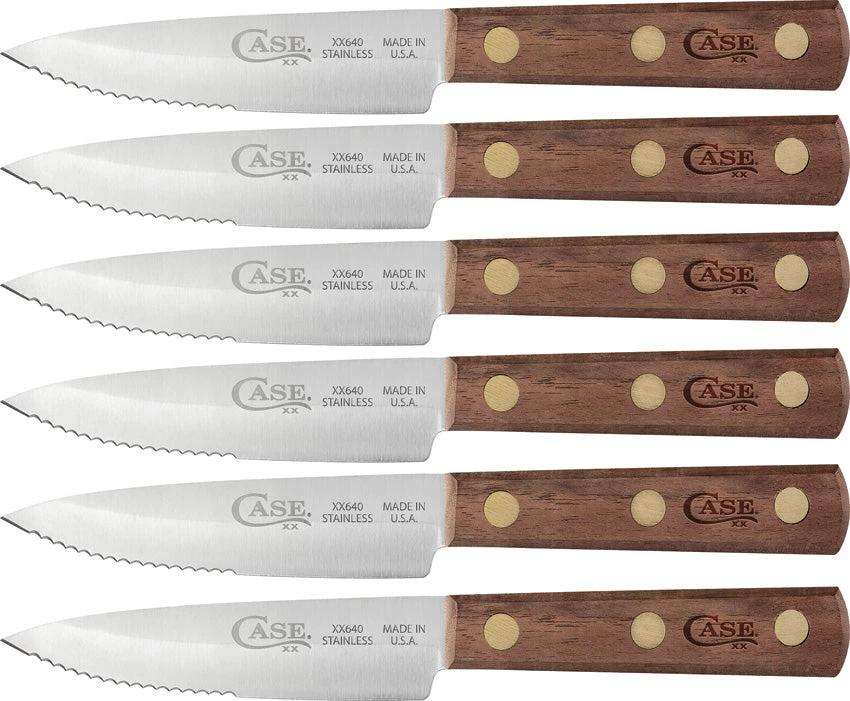 Case Cutlery Steak Knife Set Walnut 11078 by Case Cutlery