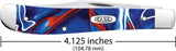 Case Cutlery Slimline Trapper Patriot Kirinite Knife For Collectors With Mirror Clip Blade And Nickel Silver Bolsters by Case Cutlery