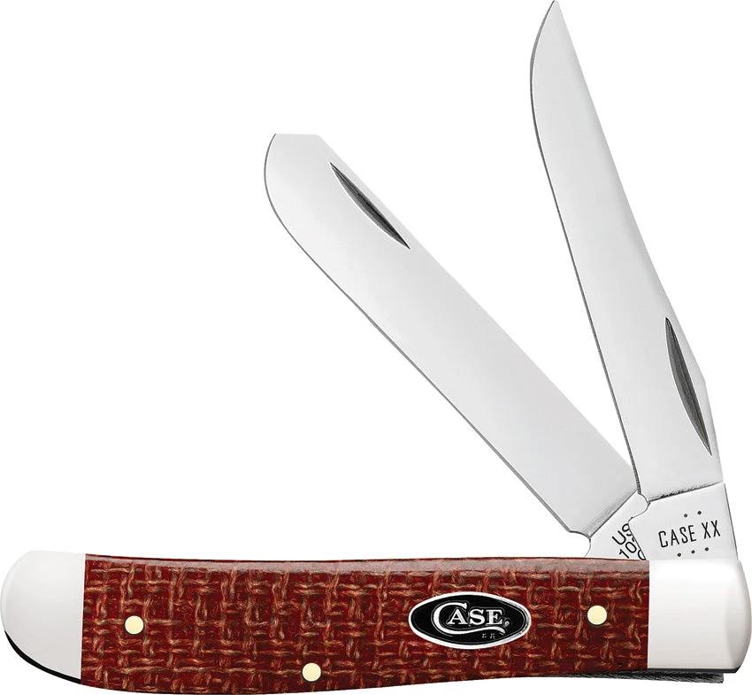Case Cutlery Mini Trapper Red Burlap 12271 by Case Cutlery