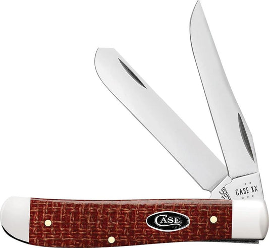 Case Cutlery Mini Trapper Red Burlap 12271 by Case Cutlery