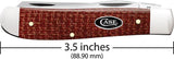 Case Cutlery Mini Trapper Knife With Red Burlap Micarta Handle And Mirror Carbon Steel Blades For Collectors by Case Cutlery