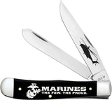 Case Cutlery USMC Trapper Black Synthetic 13204 by Case Cutlery