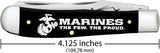 Case USMC Trapper Knife With Black Synthetic Handle And Mirror Blades Collectors Edition Premium by Case Cutlery