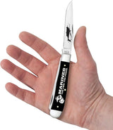 Case USMC Trapper Knife With Black Synthetic Handle And Mirror Blades Collectors Edition Premium by Case Cutlery