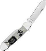 Case Cutlery USMC Canoe Knife 3.63in Closed Mirror Finish Stainless Blades Premium Gray Synthetic Handle For Collectors by Case Cutlery