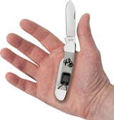 Case Cutlery USMC Canoe Knife 3.63in Closed Mirror Finish Stainless Blades Premium Gray Synthetic Handle For Collectors by Case Cutlery